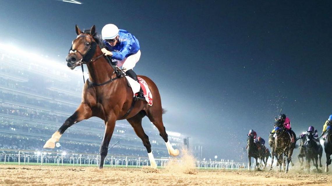 Thunder Snow stormed past race favorite West Coast to complete a stunning night for local stable Godolphin in the Dubai World Cup on Saturday.
