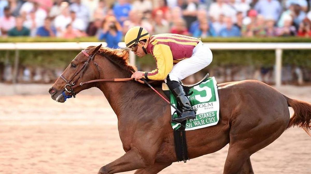 Irish War Cry posted a stunning victory over 2-year-old champion Classic Empire in the Holy Bull Stakes at Gulfstream on Feb. 4.
