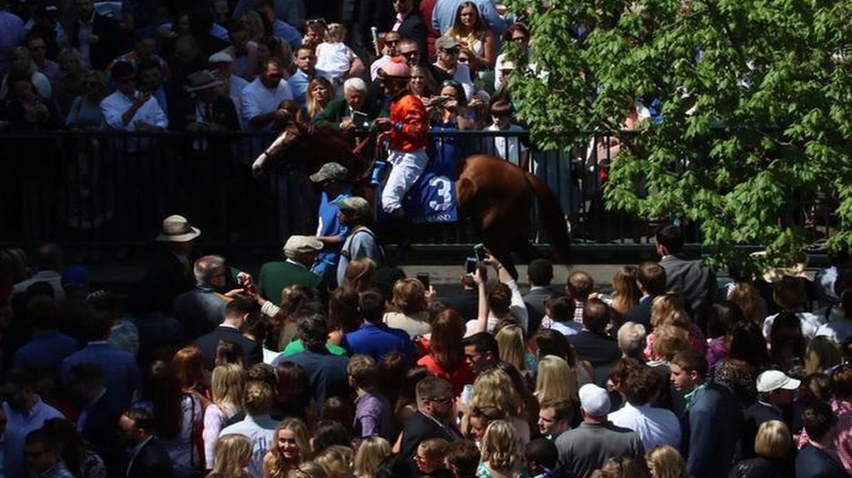 A crowd of 32,731 was on hand Saturday afternoon at Keeneland.