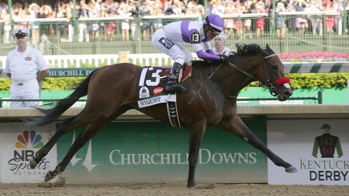 Nyquist, with Mario Gutierrez up, won the 142nd Kentucky Derby on May 7 at Churchill Downs