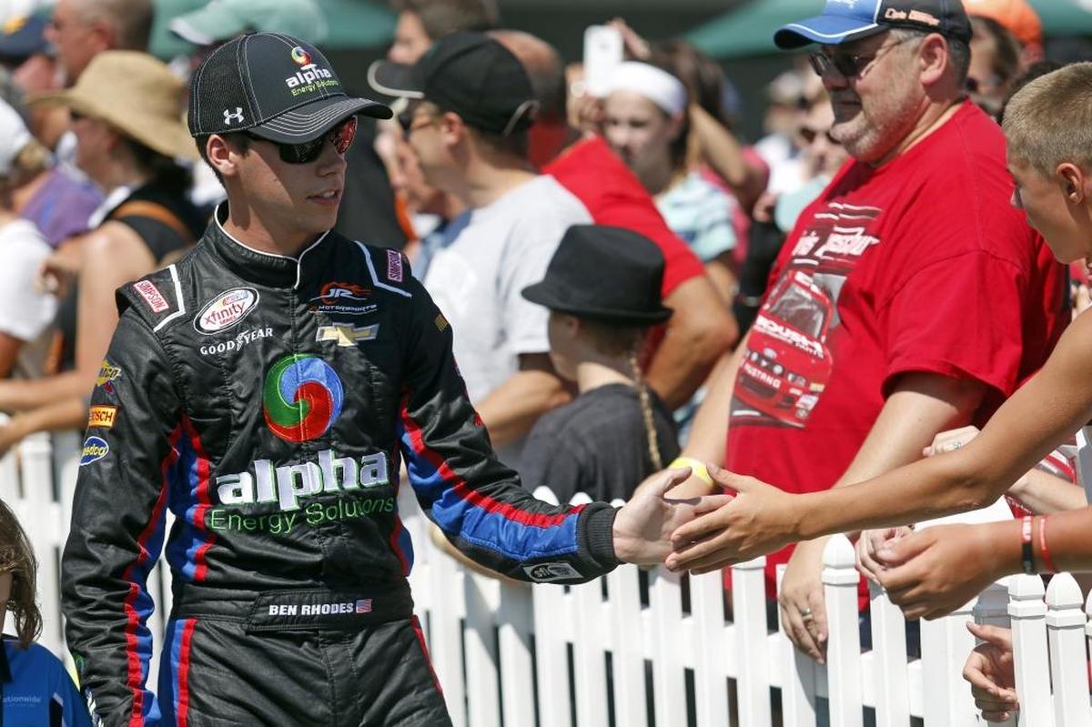 Louisville’s Ben Rhodes, 21, has finished 13th (2016) and 27th (last year) in his two prior Camping World Truck Series races at Kentucky Speedway.  Last year, he won the first stage in the Buckle Up In Your Truck 225 in Sparta but was taken out by a crash on Lap 41 early in the second stage.