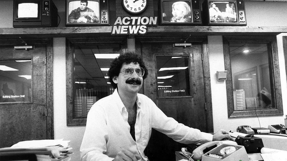 Alan Cutler in the WLEX-18 newsroom, Dec. 5, 1981.