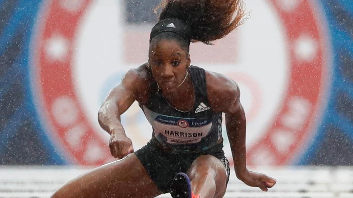Former University of Kentucky track standout Keni Harrison qualified for the women’s 100-meter hurdles finals on Friday at the U.S. Olympic Trials.