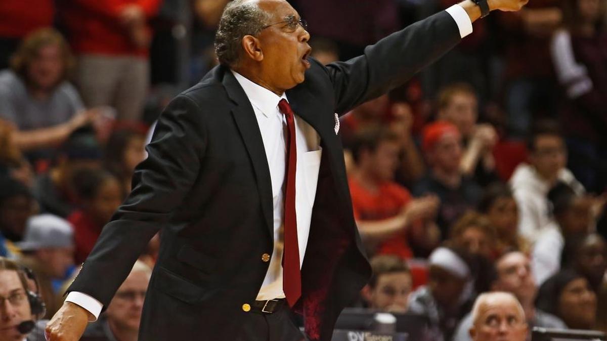 Texas Tech Coach Tubby Smith yelled from the sidelines during his team’s 83-79 win against TCU on Tuesday.