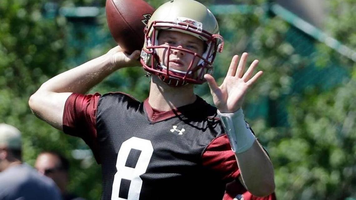 Patrick Towles will make his Boston College debut on Saturday when BC plays Georgia Tech in Dublin, Ireland.