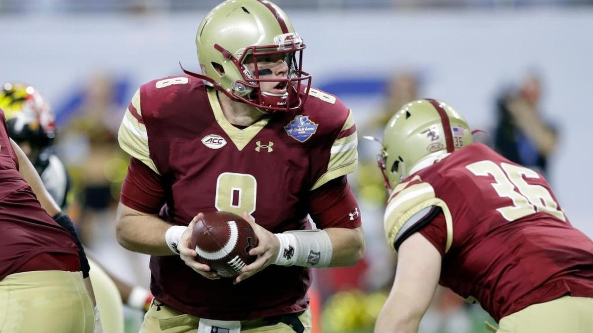 Former Kentucky quarterback Patrick Towles guided Boston College to a bowl victory against Maryland on Monday.
