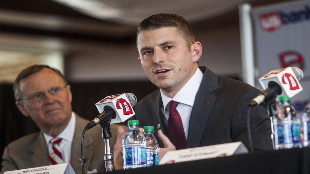 New Western Kentucky University football coach Mike Sanford inherits a Hilltoppers program that has won 28 of its last 34 games with three bowl victories and two Conference-USA championships.