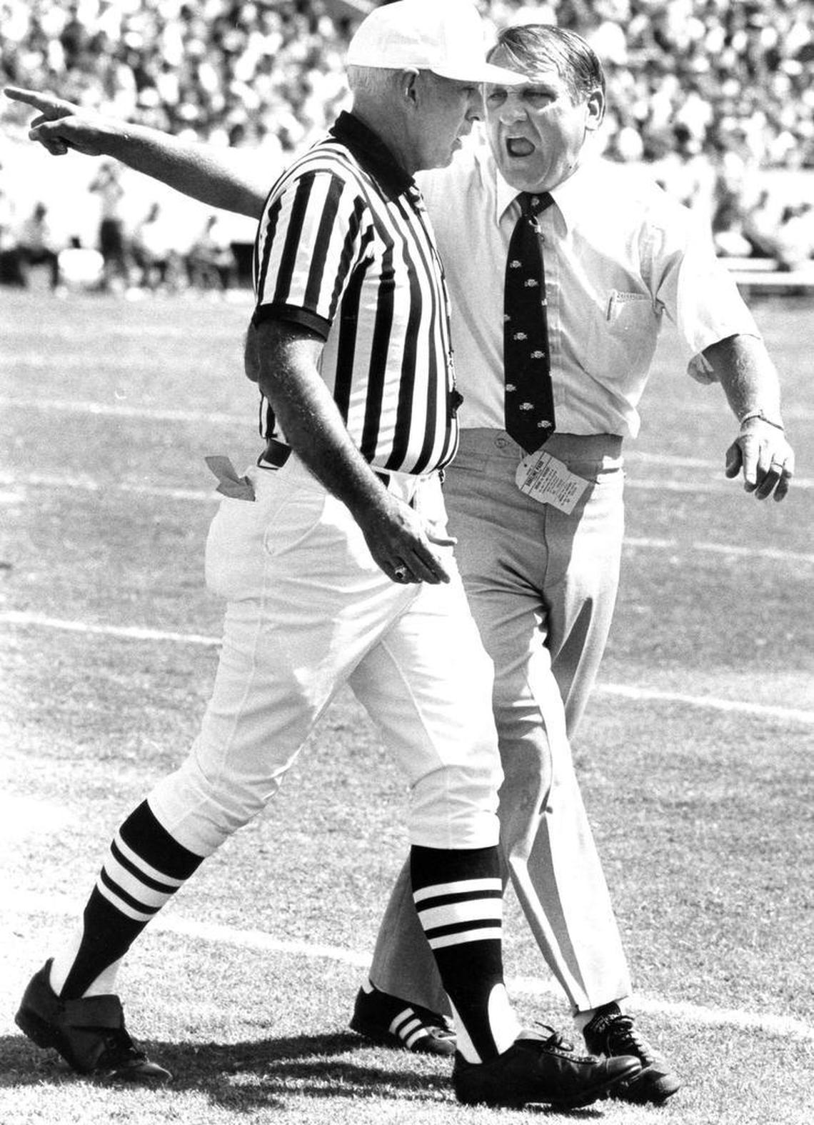 Jerry Claiborne is the last Kentucky coach to lead the Wildcats to eight wins in a regular season in 1984.