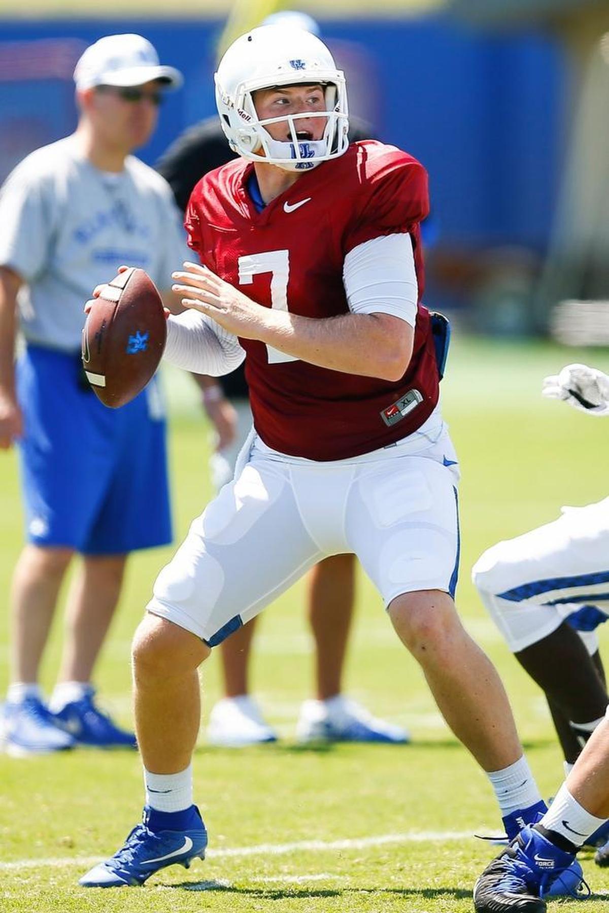 After missing all but three games last season, Kentucky quarterback Drew Barker reports that his surgically-repaired back felt so good this summer he “played a lot of golf.”