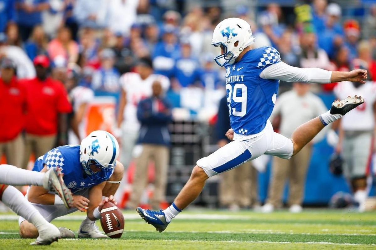 Kentucky senior place-kicker Austin MacGinnis has one more game to try to add to his UK career-record 354 points.