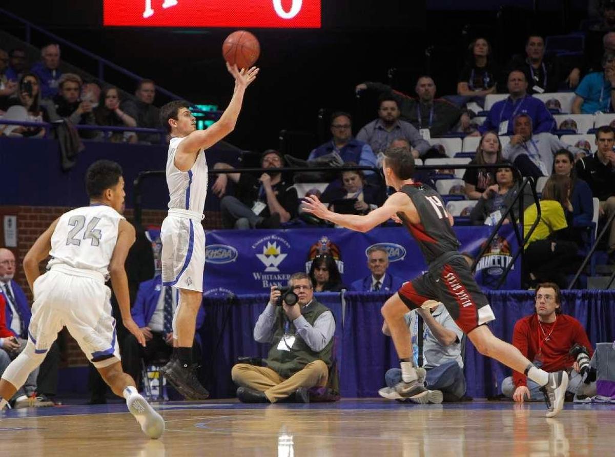 Scott High School’s Jake Ohmer had Sweet Sixteen games of 41, 32 and 33 points in March. That performance earned Ohmer a scholarship offer from Western Kentucky.