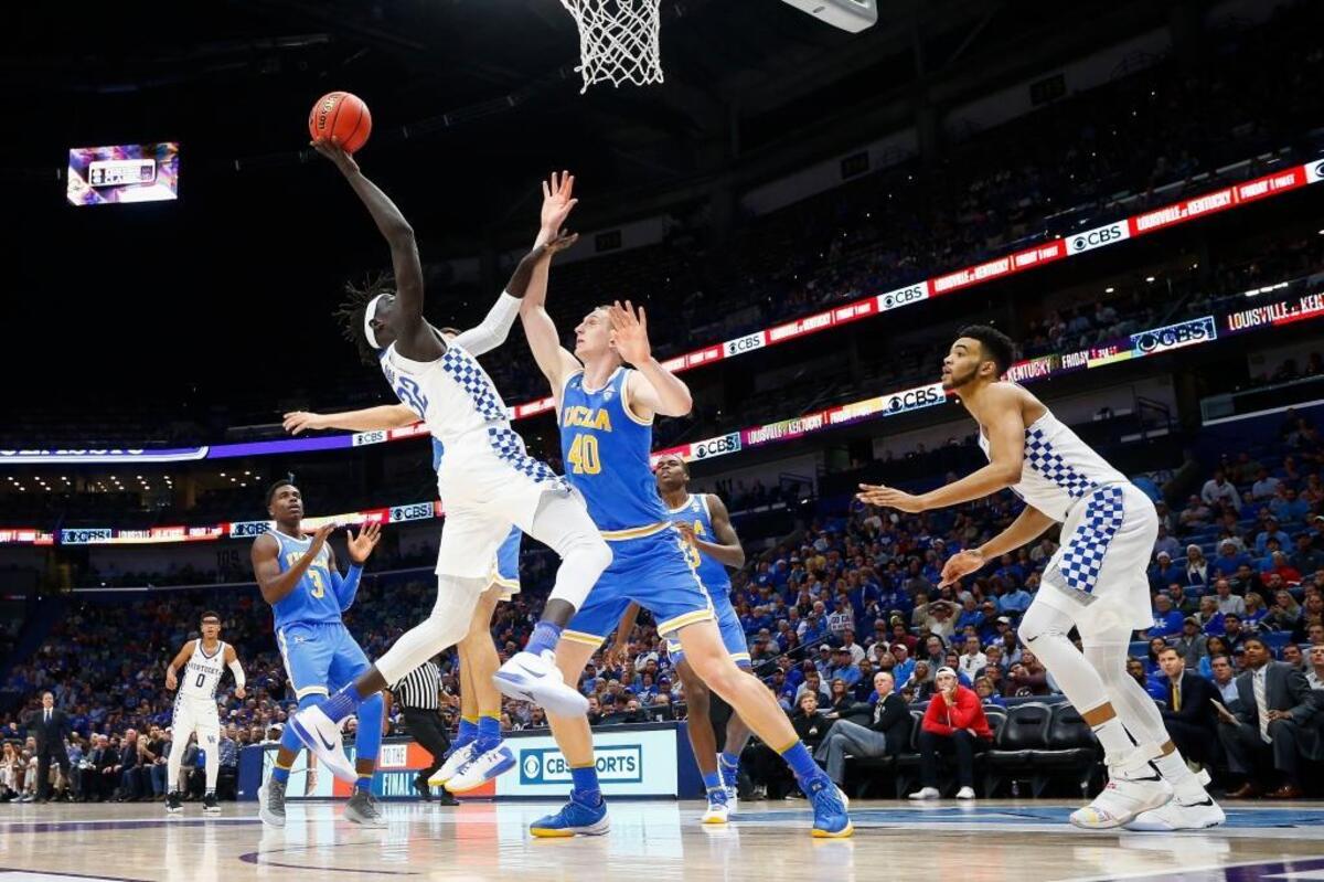 Kentucky forward Wenyen Gabriel (32) had 16 points and six rebounds in 26 minutes off the bench in UK’s 83-75 loss to UCLA in the CBS Sports Classic at the Smoothie King Center in New Orleans last Saturday.