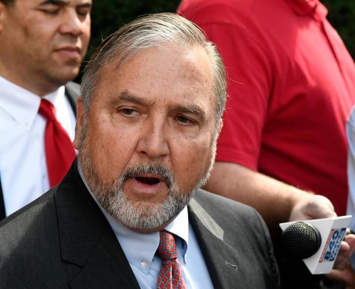 Steve Pence, attorney for men’s basketball coach Rick Pitino, spoke to reporters following the closed door meeting of the University of Louisville Athletics Association Monday. Eventually, the ULAA Board of Directors voted unanimously to fire Pitino as U of L coach.