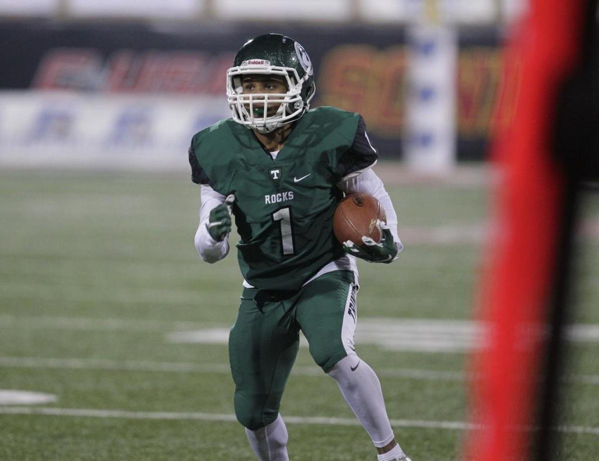 Trinity star wide receiver Rondale Moore won one of only three instate recruits in the Class of 2018 who got University of Kentucky football scholarship offers. Moore is committed to Texas, however.