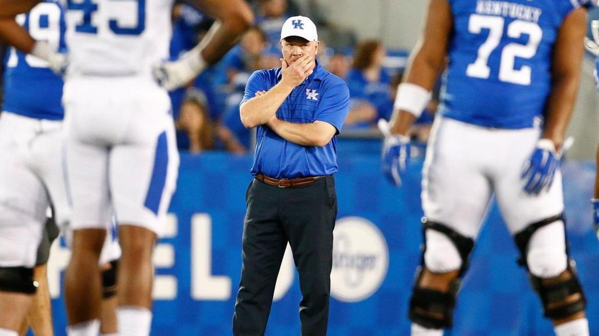 Coach Mark Stoops has led Kentucky to back-to-back bowl appearances. UK’s annual football Media Day is Friday morning.