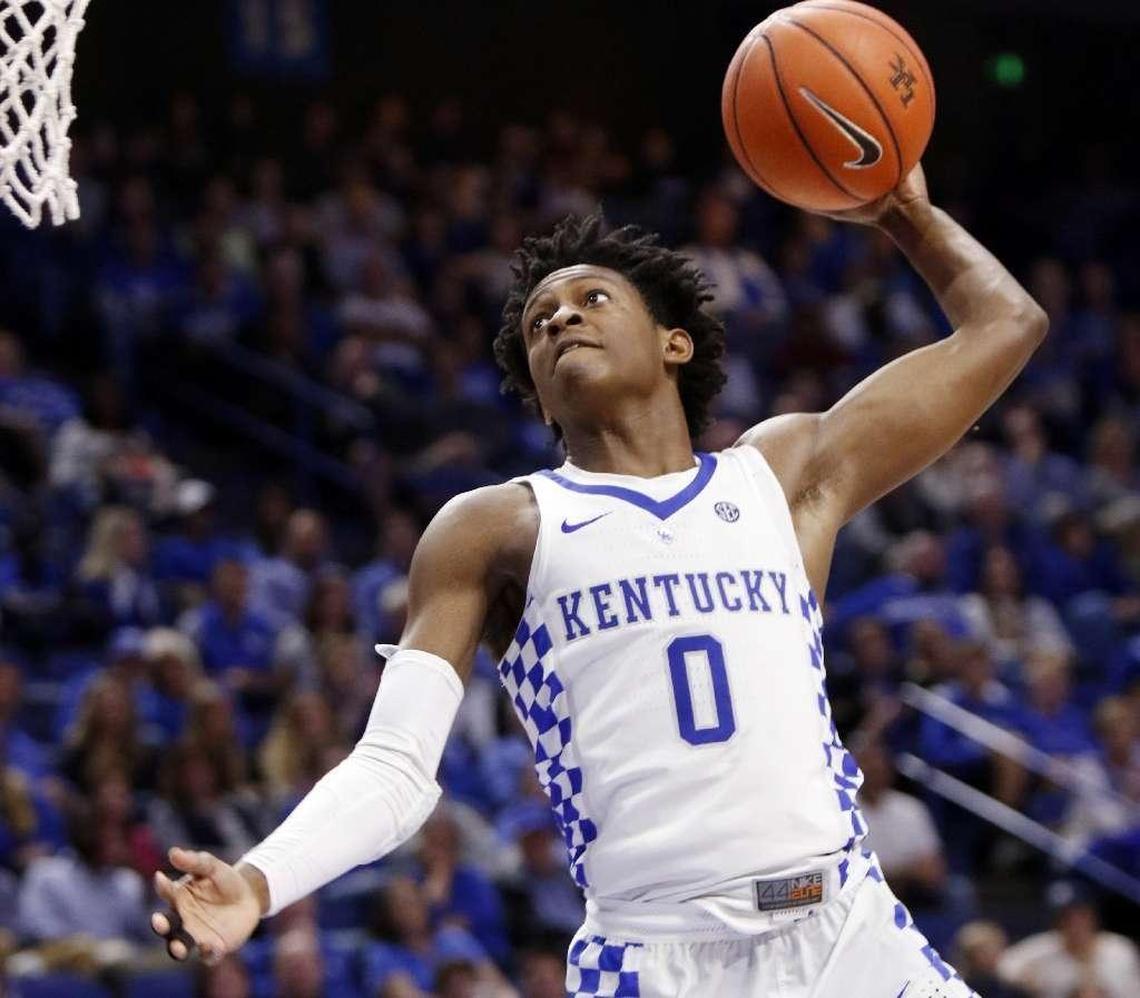 De’Aaron Fox averaged 16.7 points, 4.9 assists and 4 rebounds a game in his one-and-done season at Kentucky.