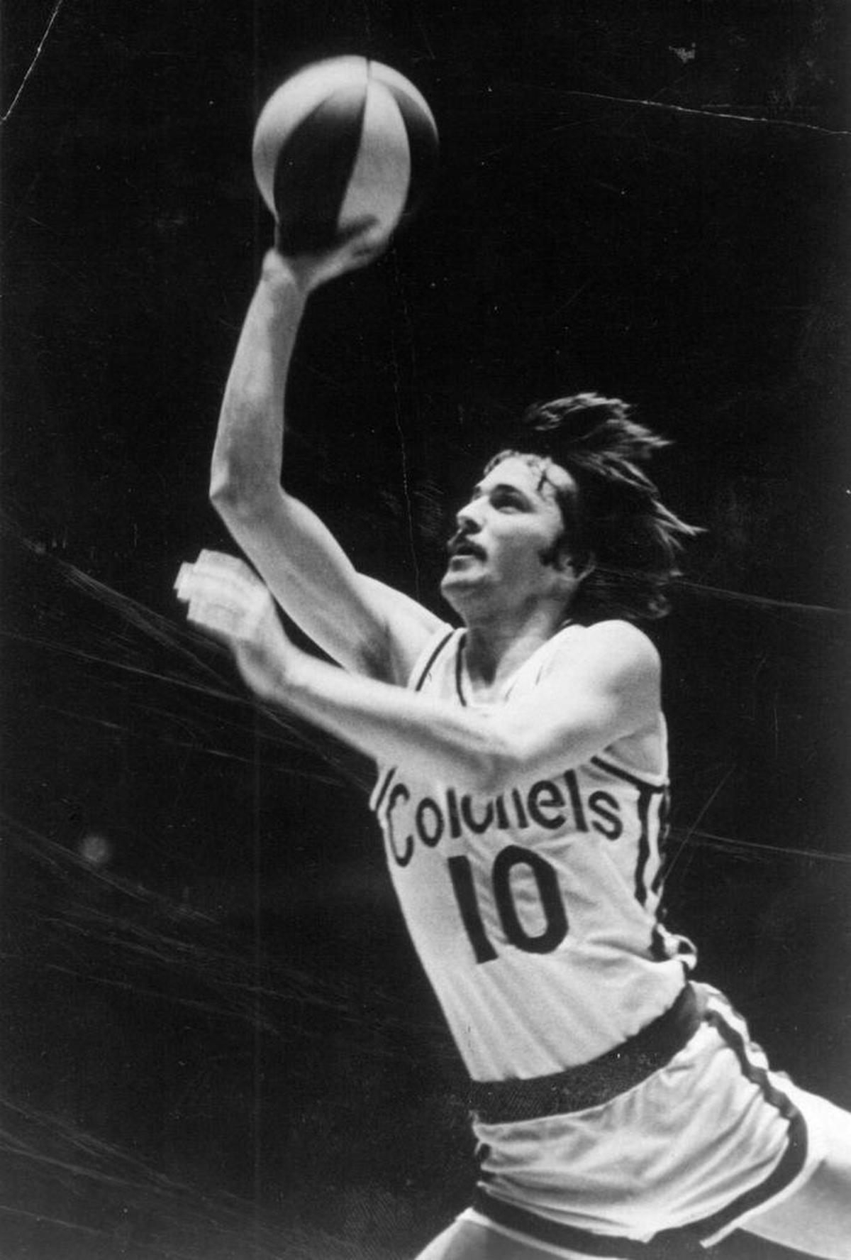 Louie Dampier had 12 points and 12 assists as the Kentucky Colonels beat the Indiana Pacers 110-105 in Game 5 of the 1975 ABA Finals to claim the league championship with a 4-1 series victory.