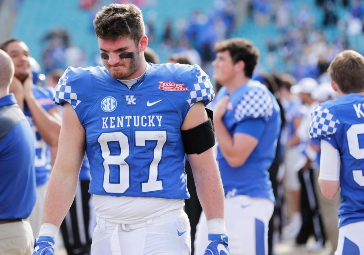 Kentucky tight end C.J. Conrad (87) has a combined six receptions in UK’s past two games.