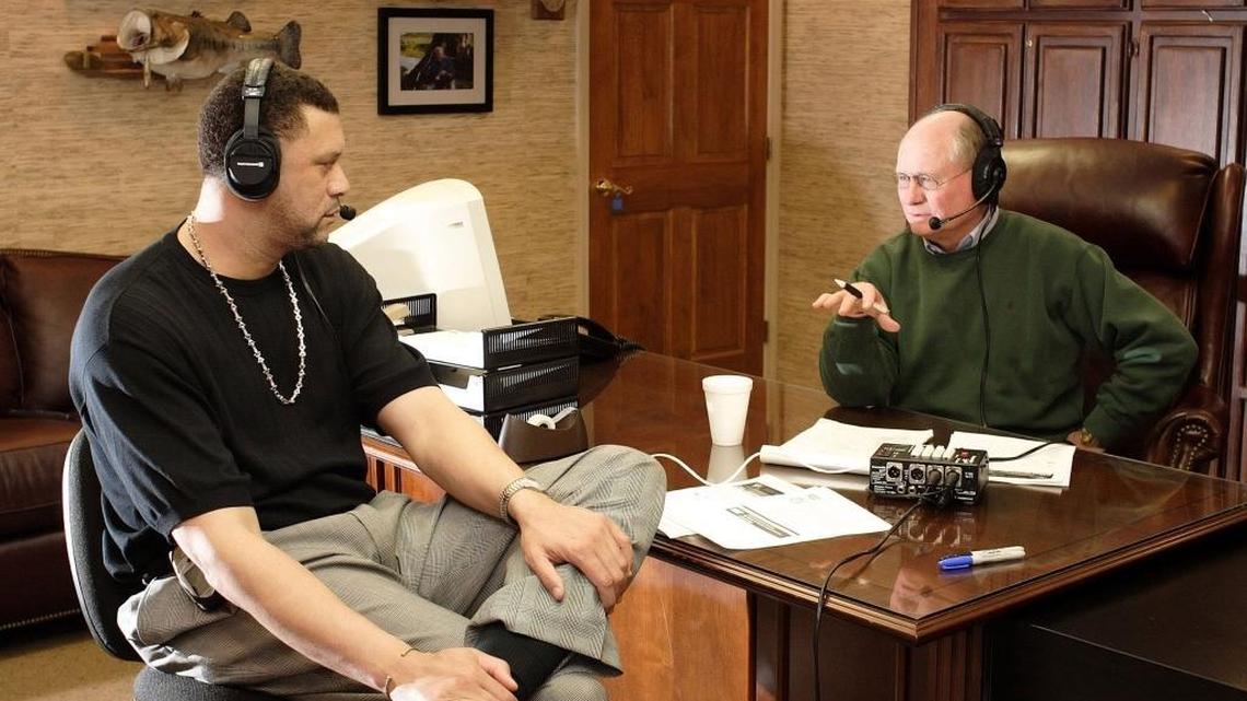 For eight years (2000-01 through 2007-08), former Kentucky Wildcats star Kenny Walker, left, and Wes Strader, right, were co-hosts of “Cat Talk,” a syndicated radio call-in program that followed UK men’s basketball and football games on stations around the commonwealth. “He treated me like a son,” Walker says of Strader, who passed away Tuesday night.