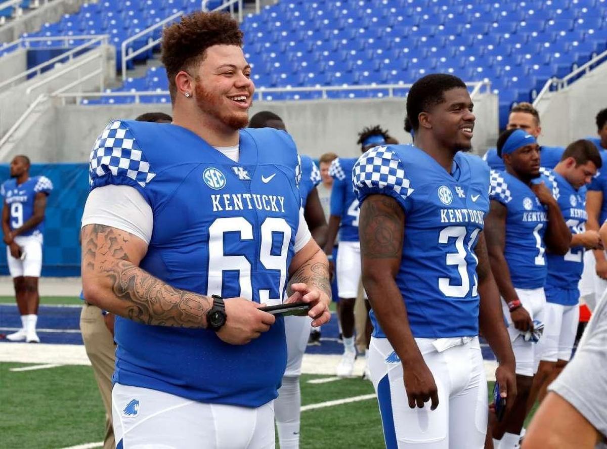 Matt Elam, shown at Kentucky’s 2016 Media Day, had nine tackles last season, four of them in UK’s season opener against Southern Mississippi.