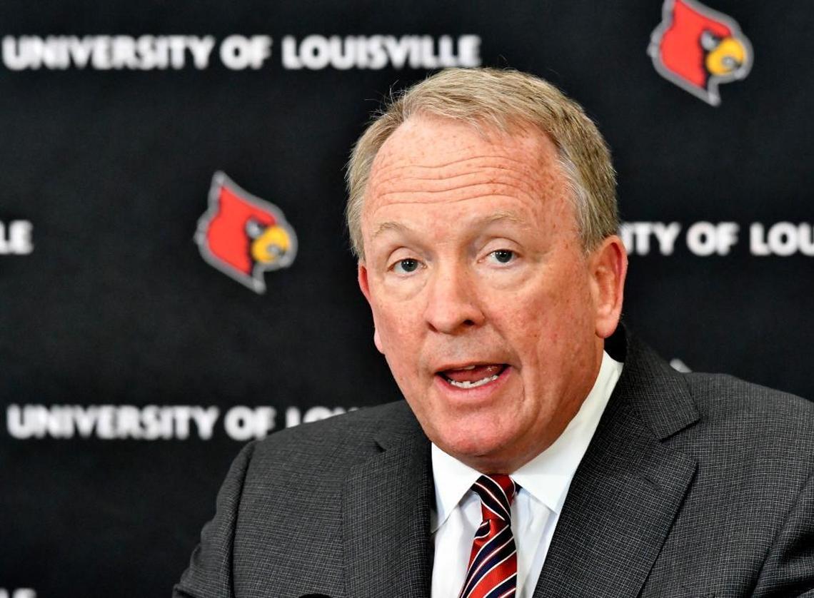 University of Louisville interim president Dr. Greg Postel spoke during a news conference Tuesday after U of L learned the NCAA had denied its appeal of previous sanctions in the strippers/escorts for recruits scandal. The ruling means U of L must vacate its 2013 men’s basketball title, its 2012 Final Four appearance and 123 wins from 2011-2015 plus return some $600,000 in conference revenue from the 2012-15 NCAA Tournaments.