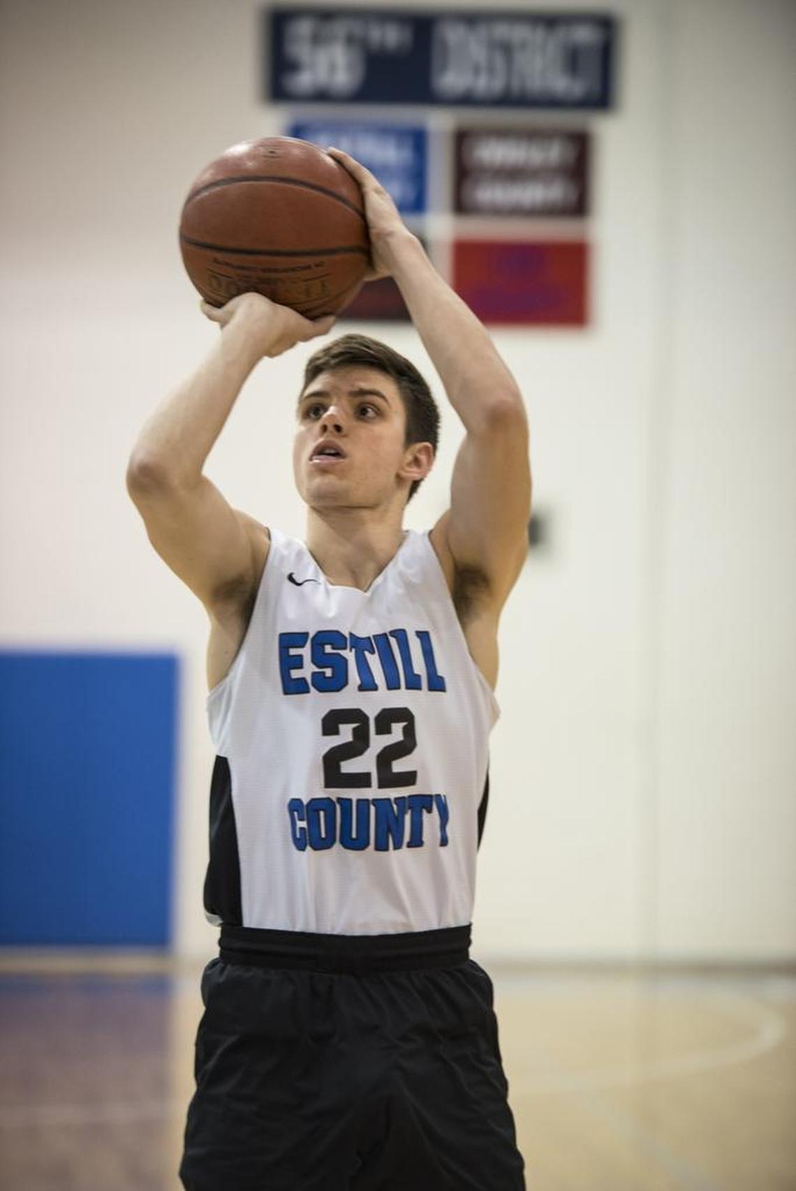 Estill County senior guard Caleb Bonny is the school’s all-time leading scorer.