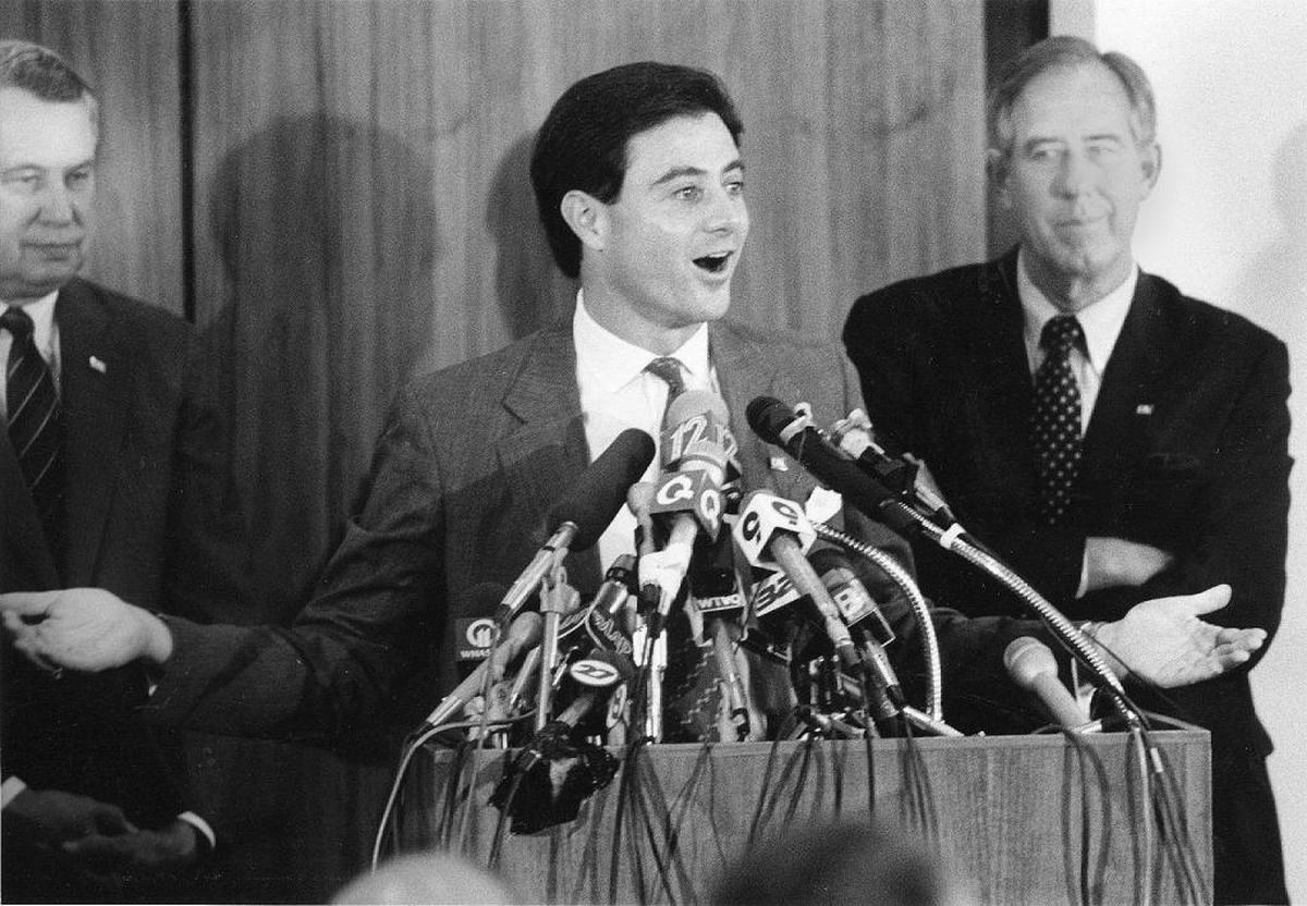 Rick Pitino on June 1, 1989, the day he was introduced as the new University of Kentucky men’s basketball coach.