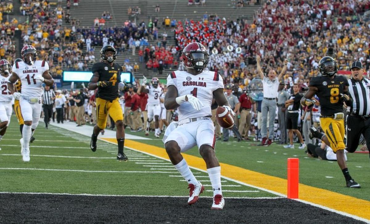 South Carolina wide receiver Deebo Samuel has returned a kickoff for a touchdown in both of the Gamecocks’ 2017 wins over North Carolina State and Missouri.