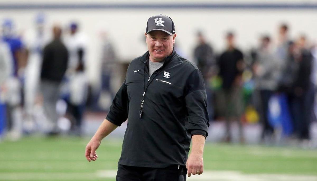 University of Kentucky head coach Mark Stoops will try to coach the Wildcats to a third straight bowl game in 2018.