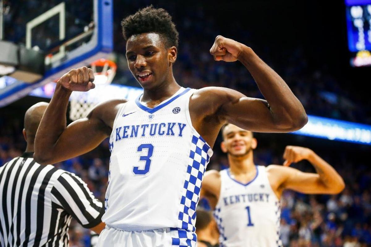 Kentucky freshman guard Hamidou Diallo (3) had a career-high 23 points in UK’s 93-76 win over Monmouth at Madison Square Garden in New York City last week.