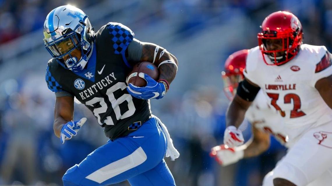 By finishing fourth in 2017 Kentucky Sports Figure of the Year voting, Kentucky Wildcats running back Benny Snell (26) is the highest-finishing UK football player since Randall Cobb was second in 2010.