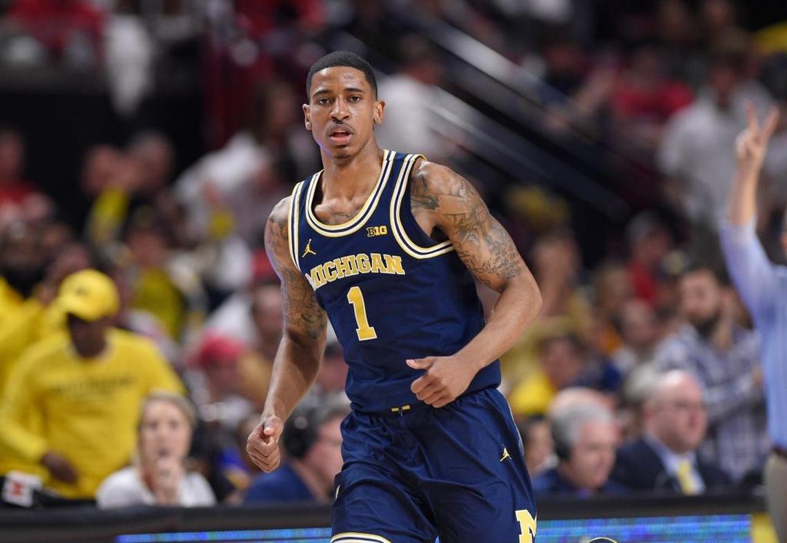 Former Kentucky Wildcat Charles Matthews (1) averages 12.6 points and 5.4 rebounds for Big Ten Tournament champion Michigan (28-7).