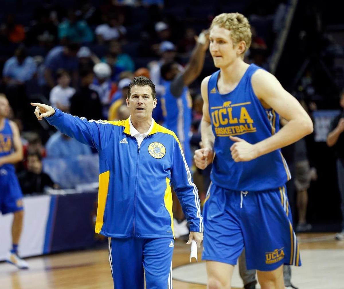 UCLA center Thomas Welsh, right, will be playing against Kentucky for the fifth time Saturday in the CBS Sports Classic.