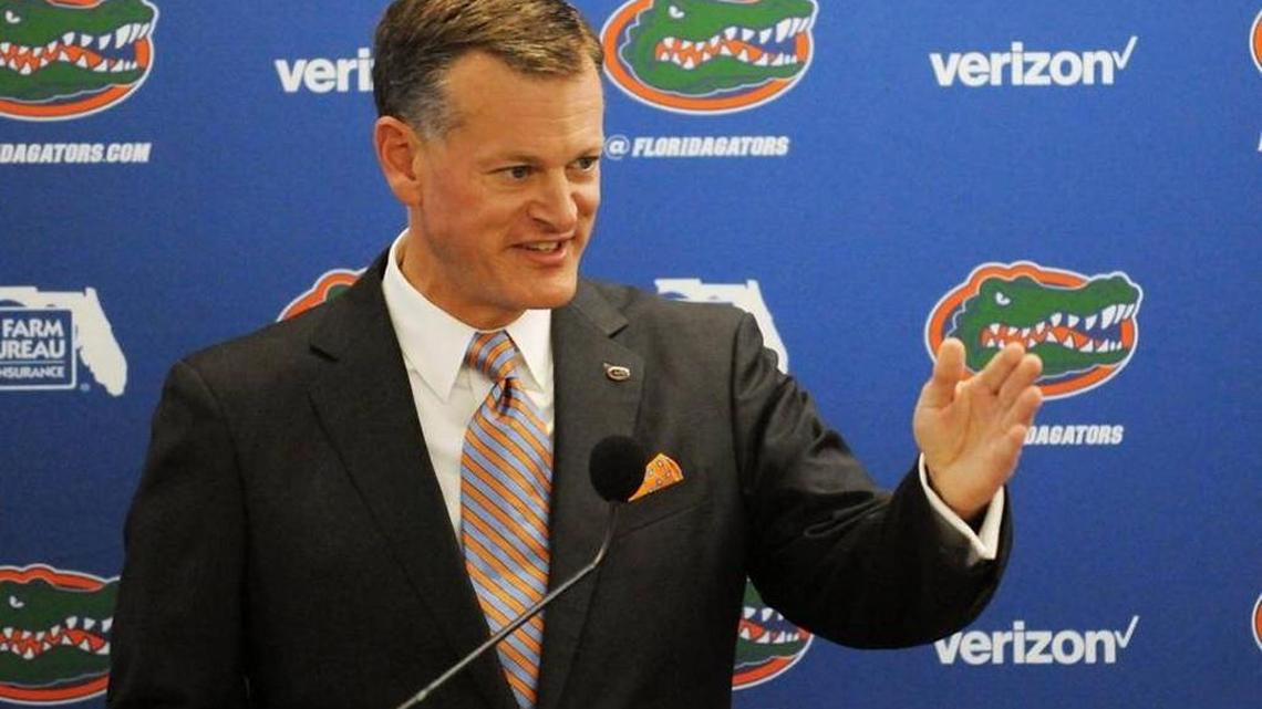 Former Mississippi State athletic director Scott Stricklin, former associate athletics director at Kentucky, was officially named AD at Florida on Tuesday.