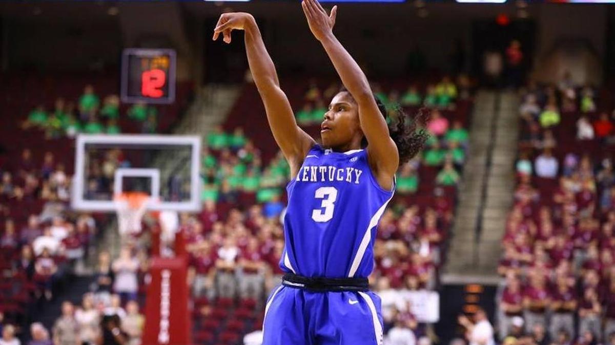 Janee Thompson had eight points and three assists in Kentucky's win at Texas A&M. Chloe Smith UK Athletics