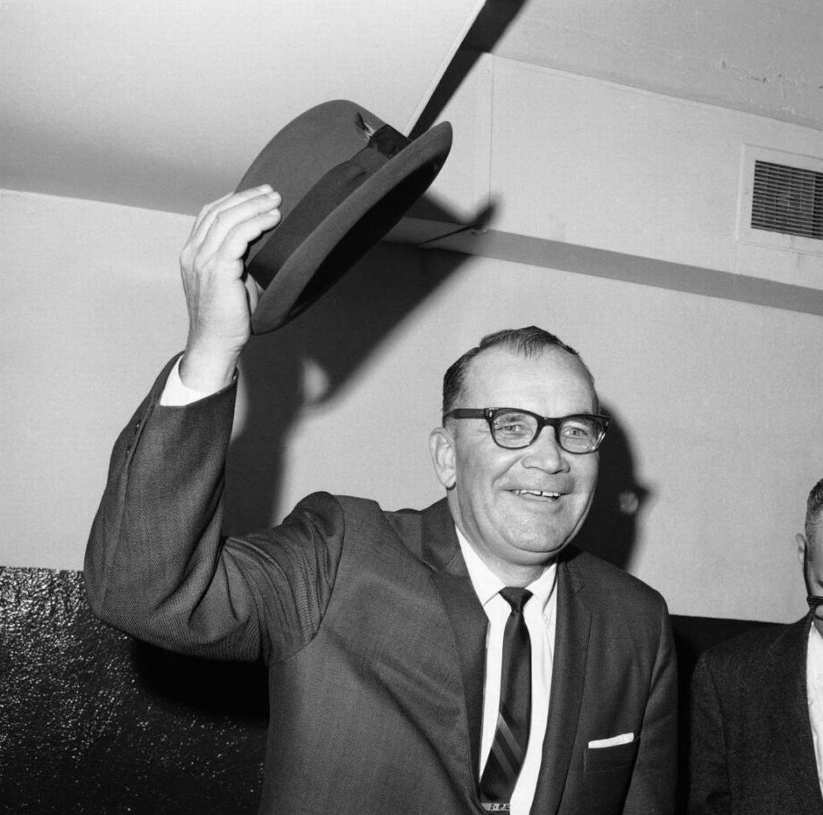 After leading the Kentucky Wildcats to a 41-36-3 record from 1954-61, Blanton Collier was head coach of the Cleveland Browns for eight seasons and led the franchise to the 1964 NFL championship.