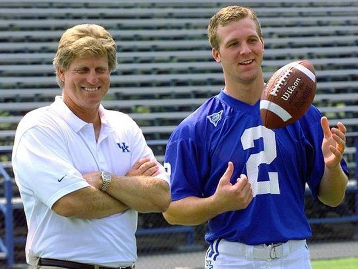 Kentucky football legend Tim Couch decided to stay at UK after the school hired Hal Mumme as coach in 1996.