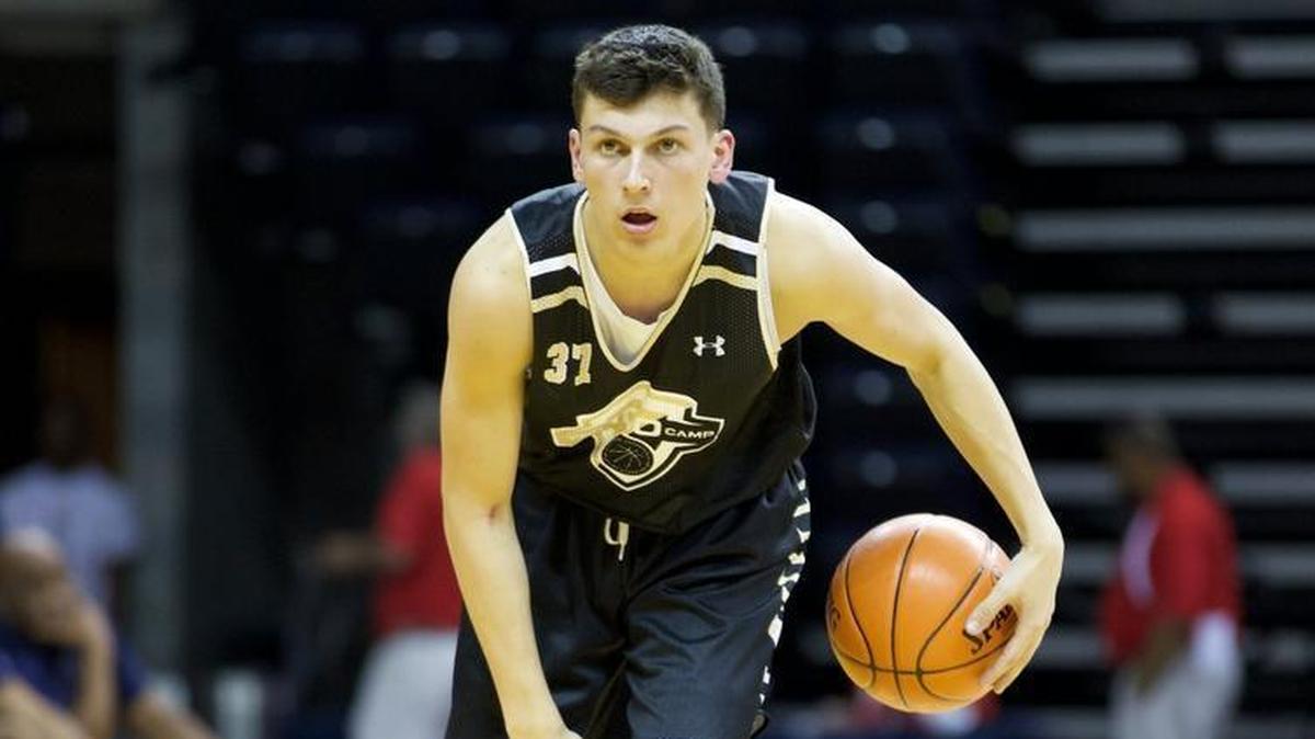 Kentucky signee Tyler Herro participates in the 2017 NBPA Top 100 Games held at the John Paul Arena at the University of Virginia in Charlottesville, Va..