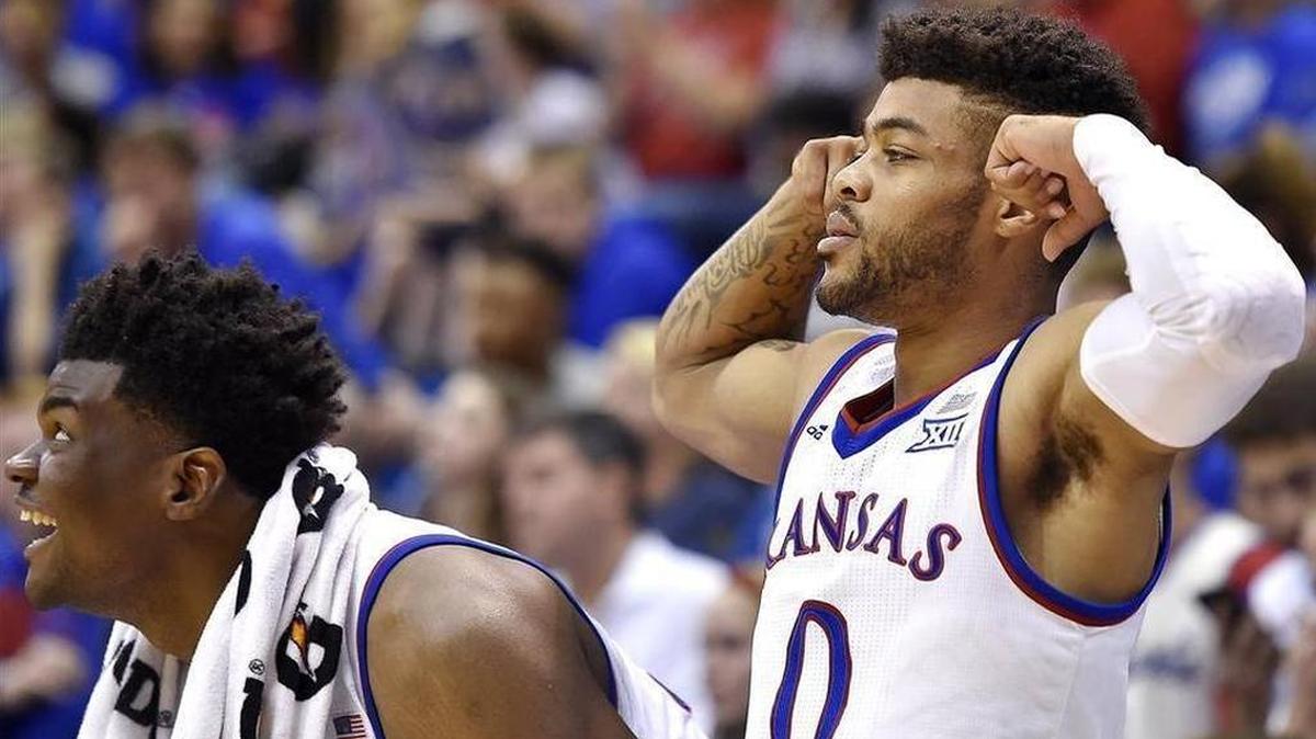 Senior Frank Mason (right) and freshman Josh Jackson (left) and the rest of the Kansas Jayhawks start their season Friday against Indiana in Honolulu.