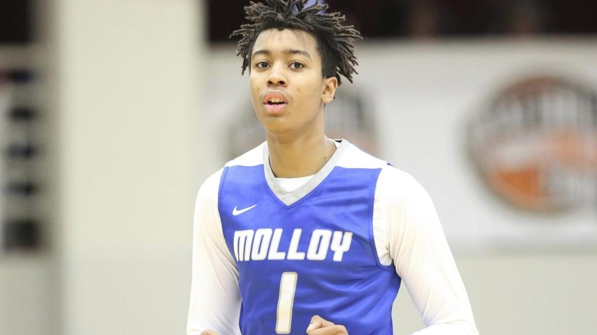 Archbishop Molloy center Moses Brown is seen in action against Notre Dame during a high school basketball game at the 2017 Hoophall Classic on Saturday, January 14,, 2017, in Springfield, MA. Kentucky is recruiting Brown.