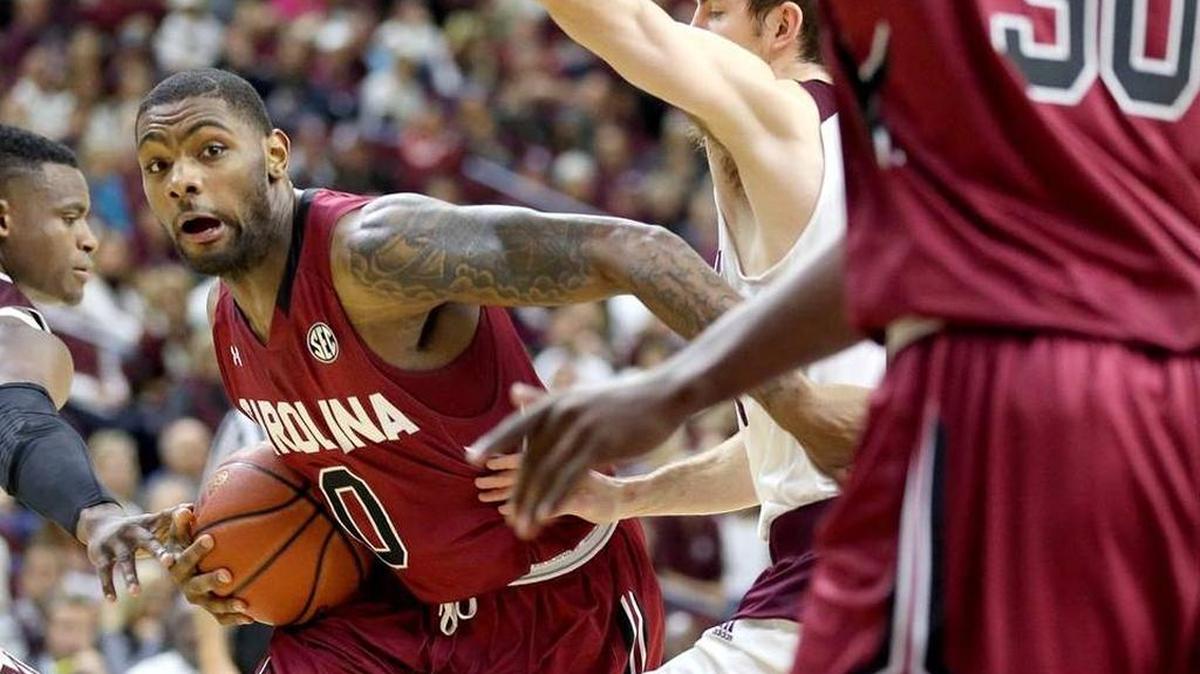South Carolina’s Sindarius Thornwell (0) leads the Gamecocks against visiting Kentucky on Saturday at Colonial Life Arena in Columbia.