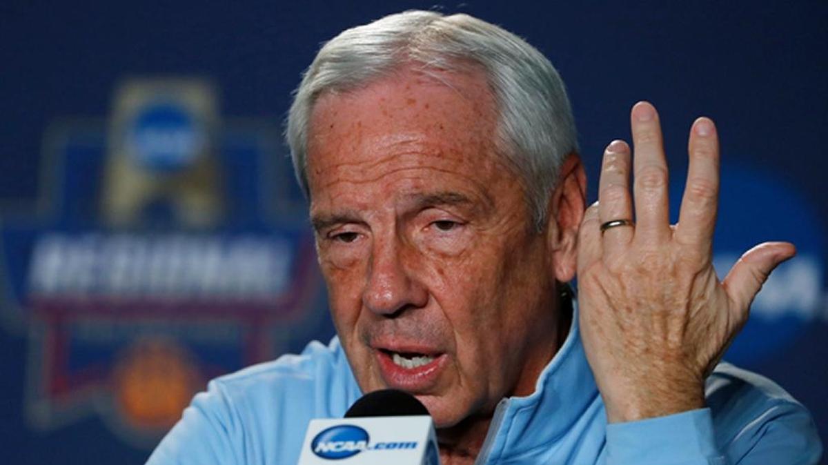 North Carolina head coach Roy Williams speaks during a college basketball news conference, Saturday, March 26, 2016, in Philadelphia. North Carolina will play Notre Dame on Sunday in the regional finals of the men's NCAA Tournament.