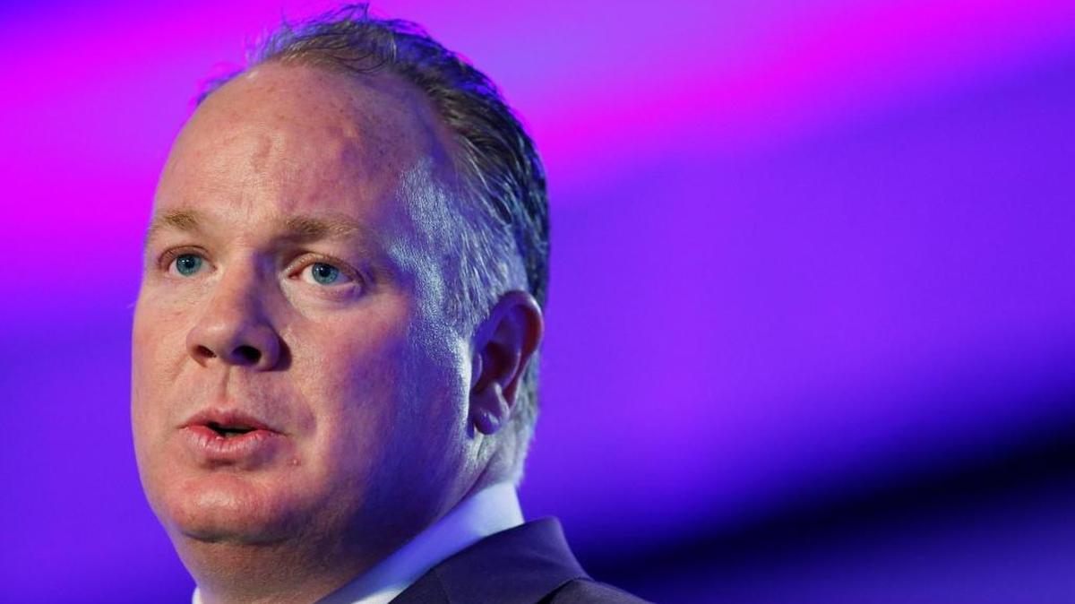 Kentucky coach Mark Stoops speaks to the media at the SEC Football Media Days, Wednesday, July 13, 2016, in Hoover, Ala.