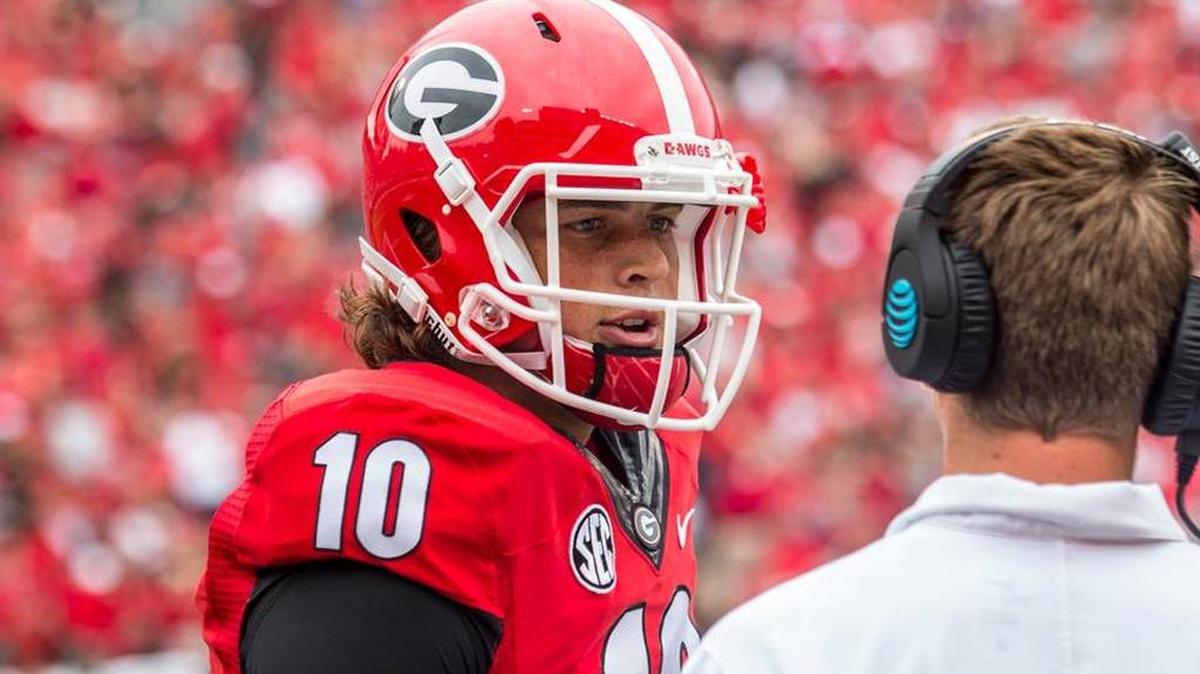 Georgia’s freshman quarterback Jacob Eason has had his ups and downs this season, but did throw for 346 yards and a touchdown against Vanderbilt.