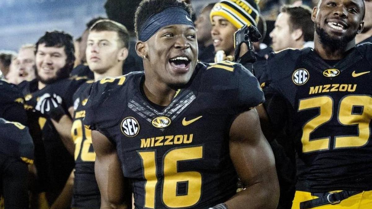 Missouri running back Damarea Crockett rushed for 1,062 yards as a freshman last season. He has gained 375 yards through four games so far this season.