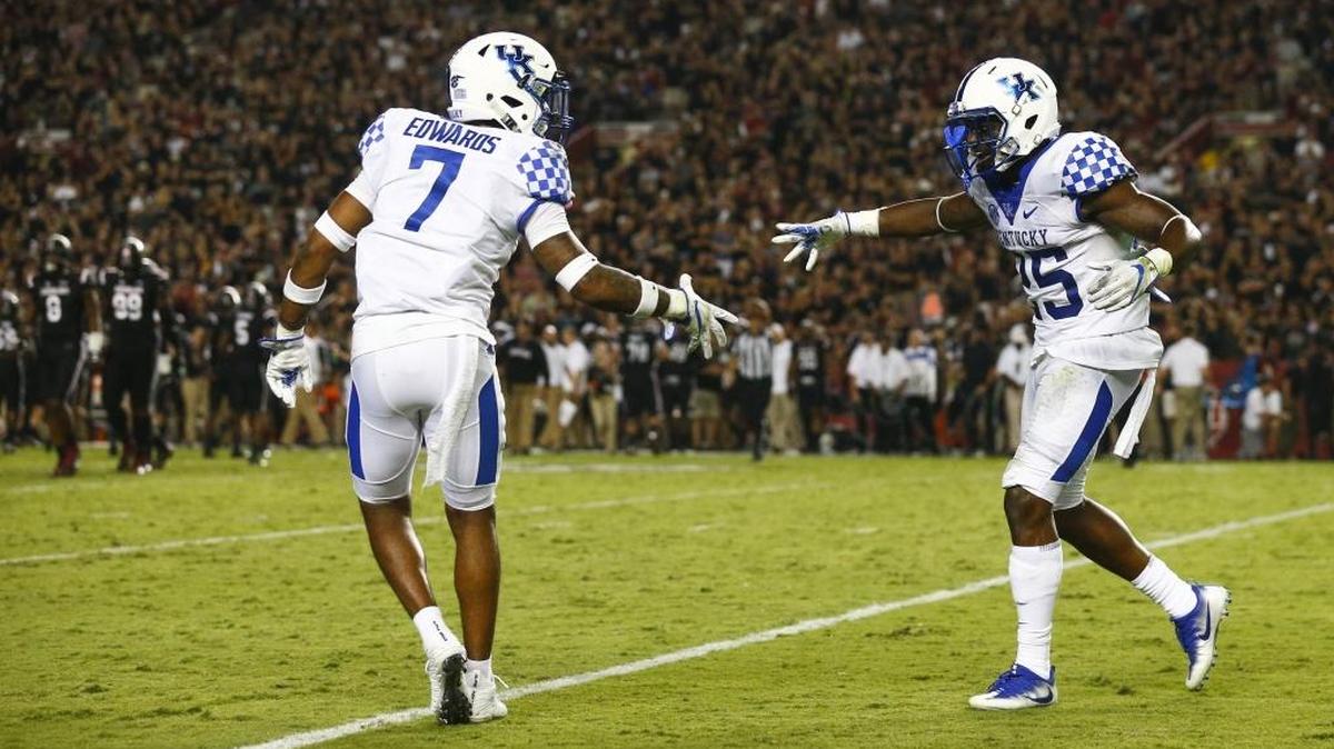 Seven of UK’s top 18 tacklers are from Ohio, including three of the top five in Mike Edwards, left, and fellow senior safety Darius West. Edwards is from Cincinnati and West is from Lima.