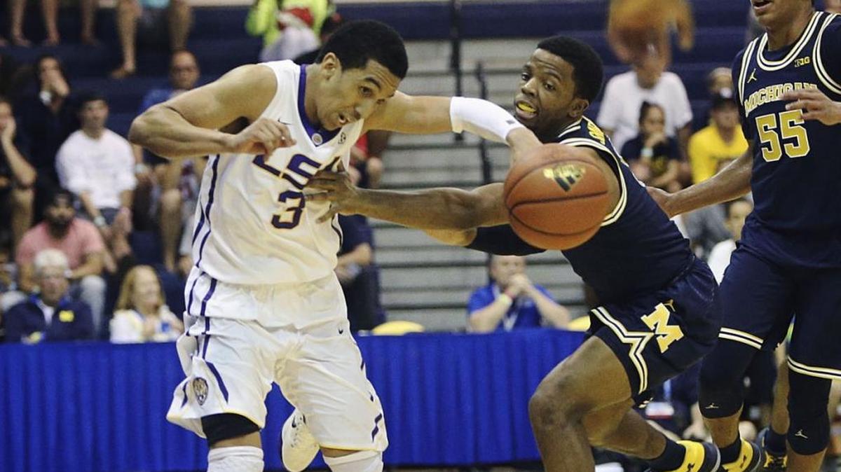 LSU guard Tremont Waters (3) scored 21 points in the Tigers’ win over Michigan in the Maui Invitational on Nov. 20, 2017.