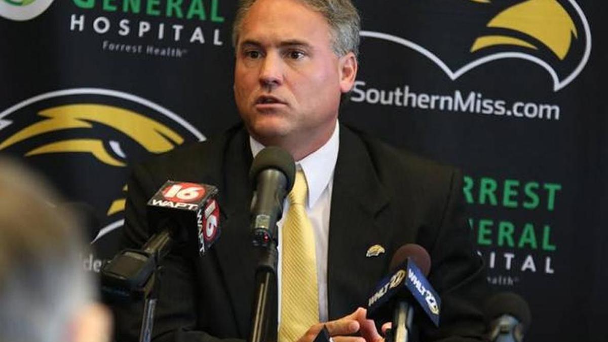 Jay Hopson is introduced as the new Southern Miss head football coach on Feb. 1, 2016. The Golden Eagles open the season Sept. 3 at Kentucky