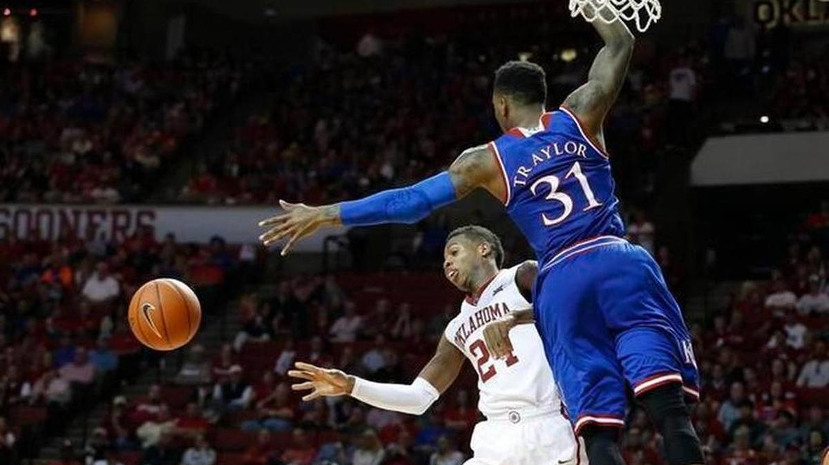 Kansas will have its hands full Monday night with Oklahoma guard Buddy Hield (24) who is averaging 24.7 points per game for the Sooners
