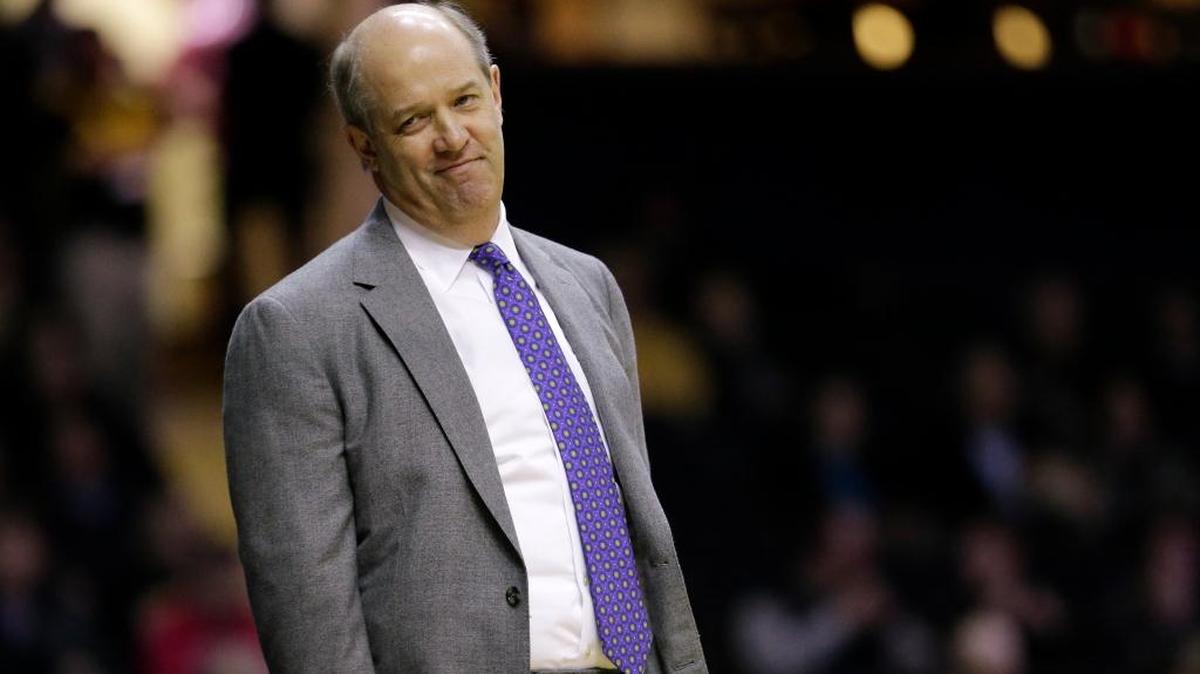 Kevin Stallings, shown here coaching Vanderbilt against Florida this season, has been named as the new head basketball coach at Pittsburgh.